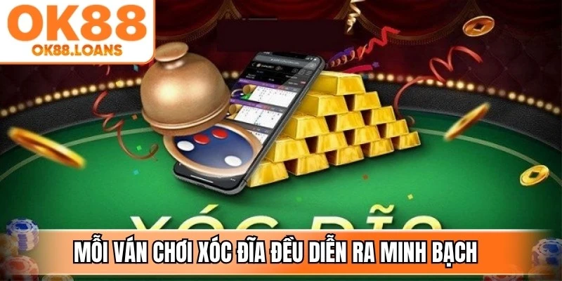 Mỗi ván chơi xóc đĩa đều diễn ra minh bạch nhờ hệ thống công nghệ hỗ trợ