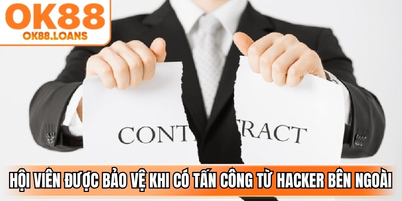 Hội viên được bảo vệ khi có tấn công từ hacker bên ngoài vào game