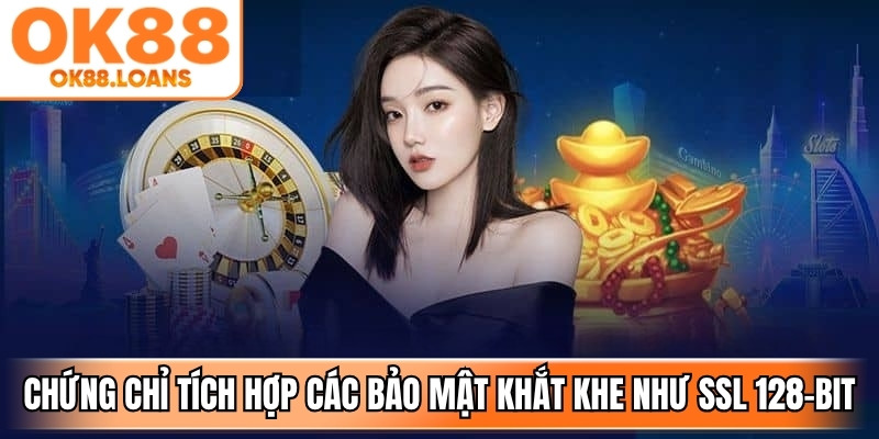 Chứng chỉ tích hợp các tiêu chuẩn bảo mật khắt khe như SSL 128-bit